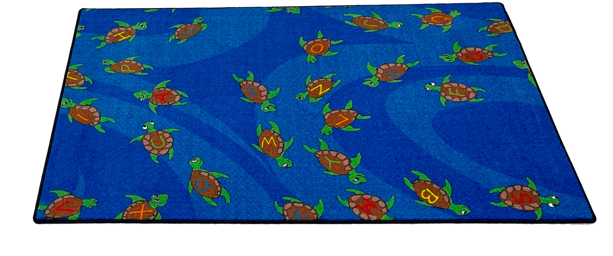 A-B-Sea Turtles Children's Rug –