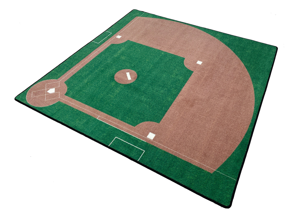  Baseball Area Rug 3x5 Sports Game Accent Rug Baseball