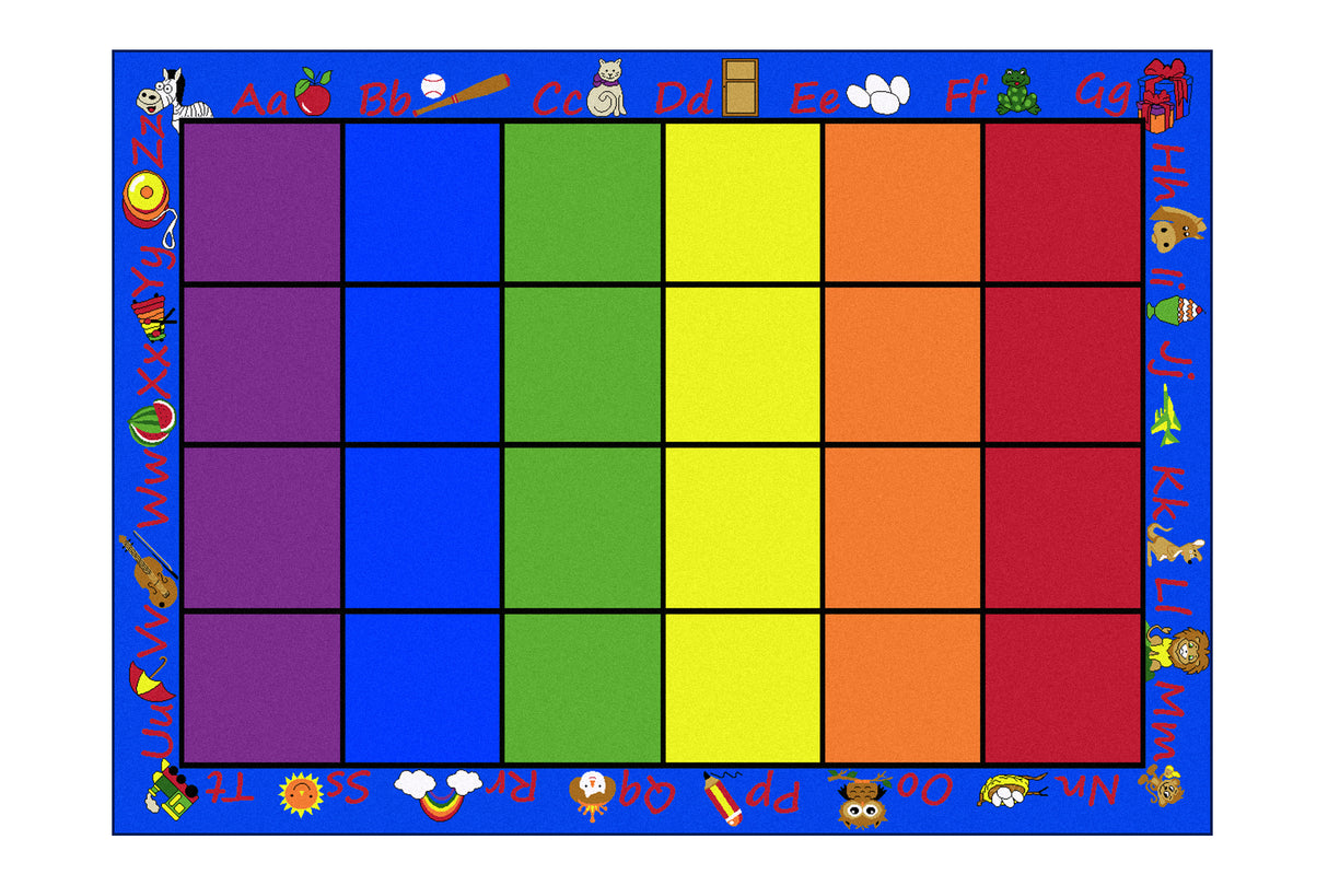 Seating Rainbow with Alphabet Rug 24 PRESALE!! (COMING IN STOCK LATE OCTOBER)