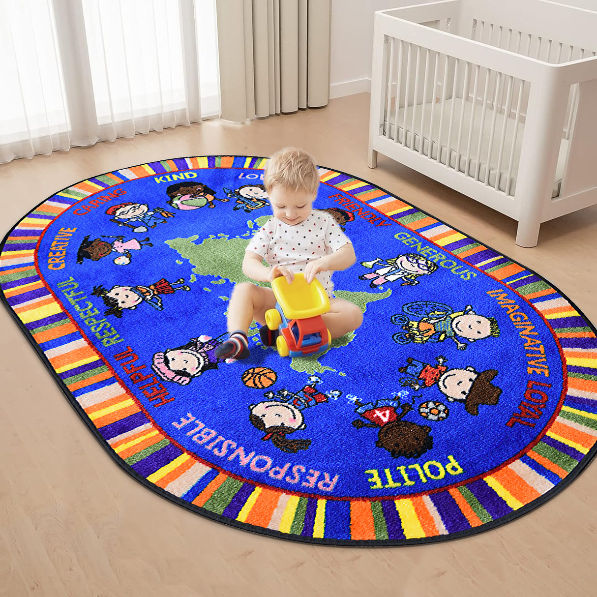 Our World of Virtue Classroom Rug