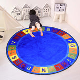 Colors Alphabet Circle Learning Rug