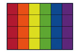 Rainbow Blocks Seating Rug 24