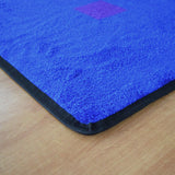 Seating Squares Multi on Blue Rug 24