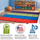 Blocks Seating Rug MULTI With 24 Squares