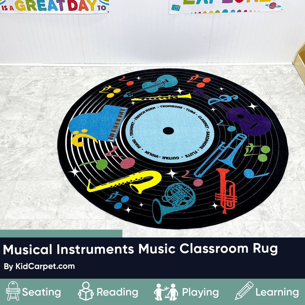 Musical Instruments Classroom Carpet