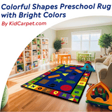 Colorful Shapes Rug With BRIGHT Colors