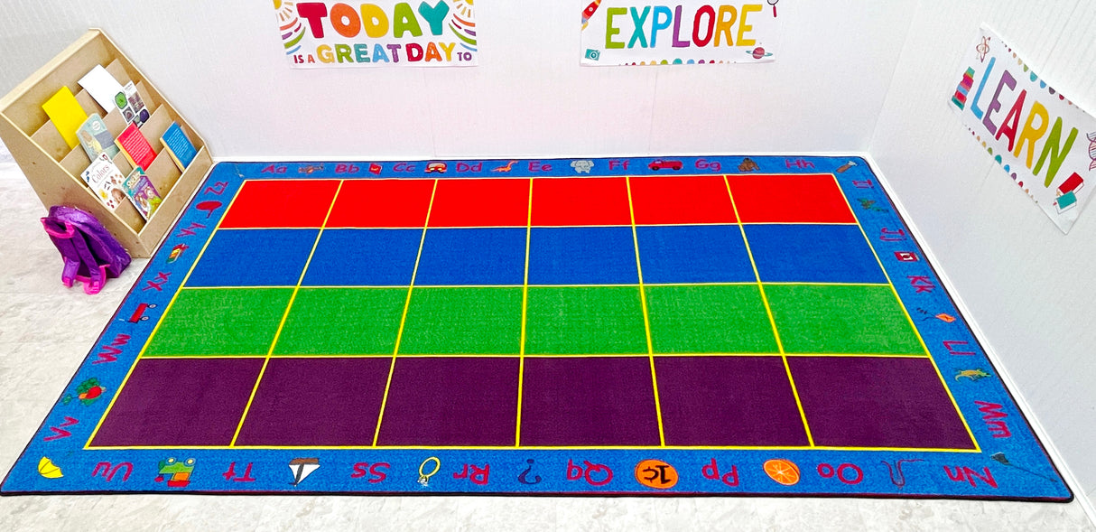 ABC Rainbow Seating Rug 24