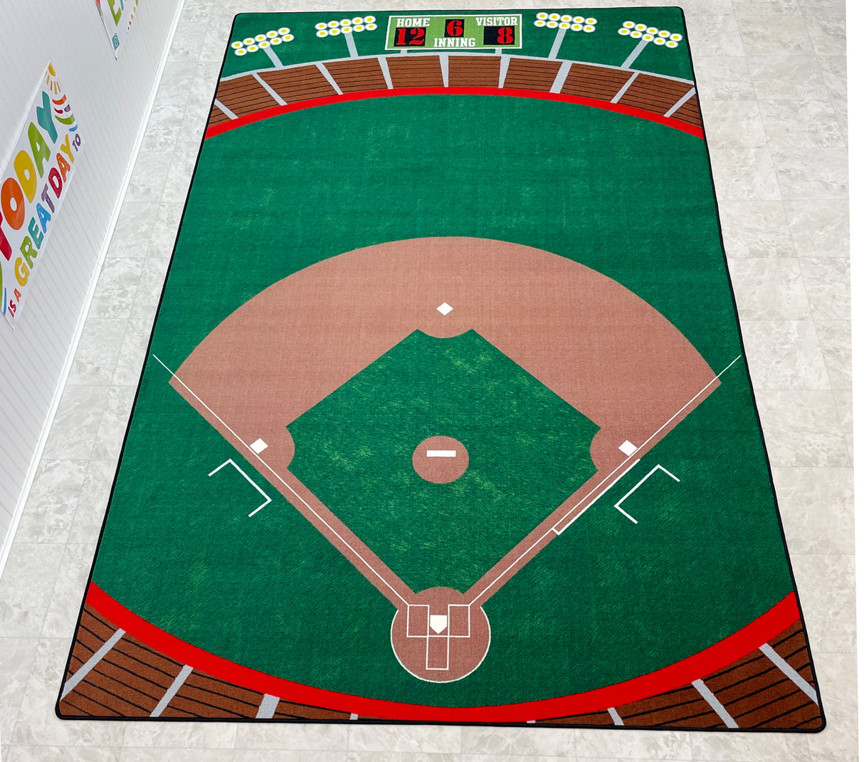 Baseball Stadium Rug