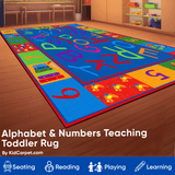 Alphabet and Numbers Teaching Toddler Rug