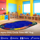 Alpha Dots Circle Time ABC Rug