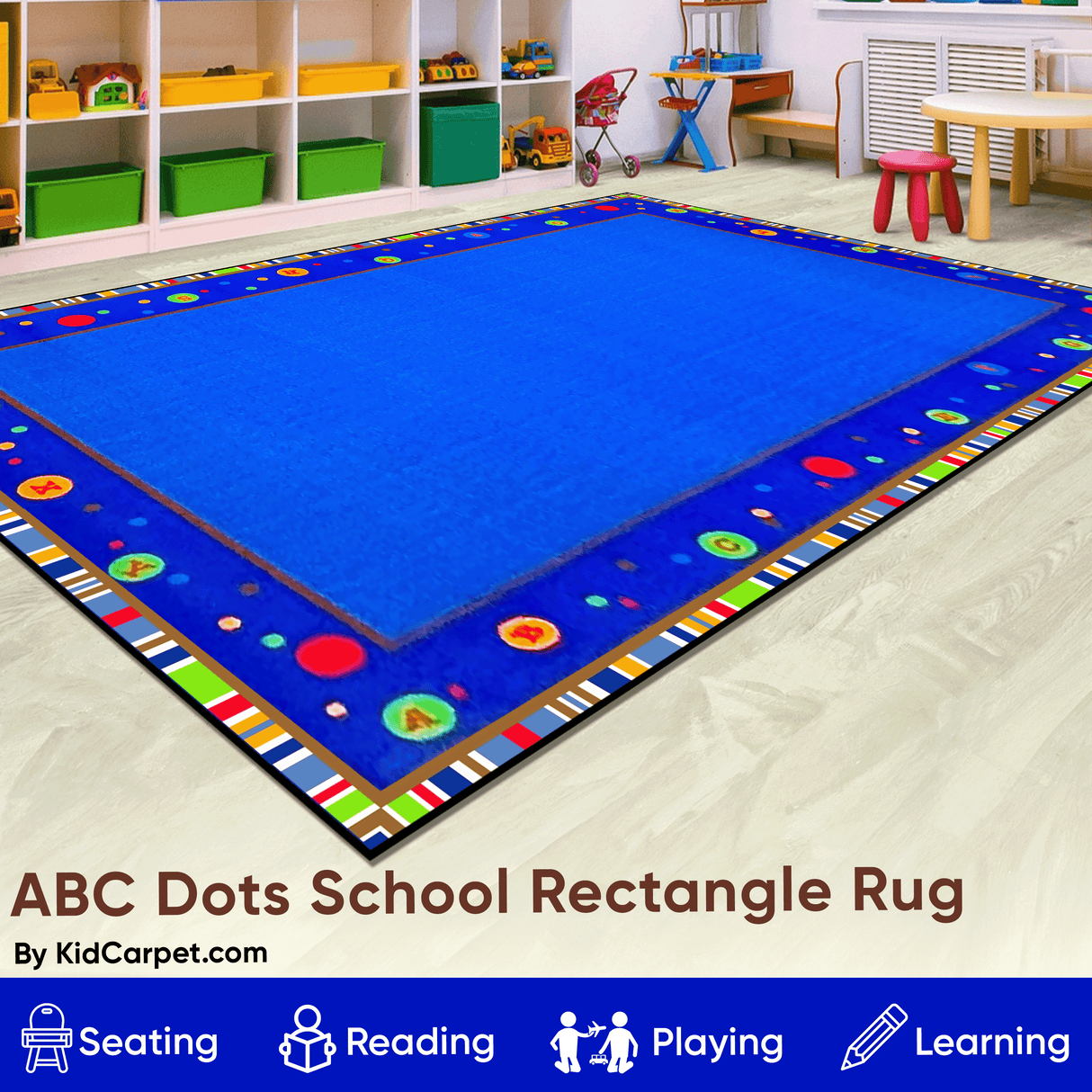 ABC Dots School Rug