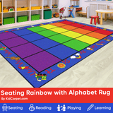 Seating Rainbow with Alphabet Rug 24 PRESALE!! (COMING IN STOCK LATE OCTOBER)