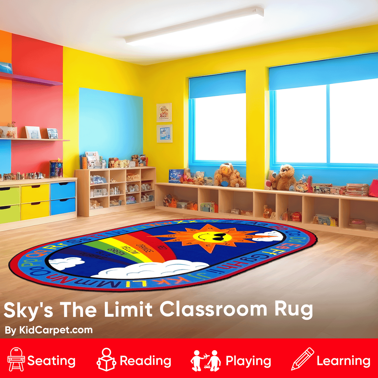 Sky's the Limit Learning Rug