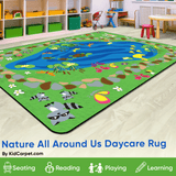 Nature All Around Us Kids Rug (small size)