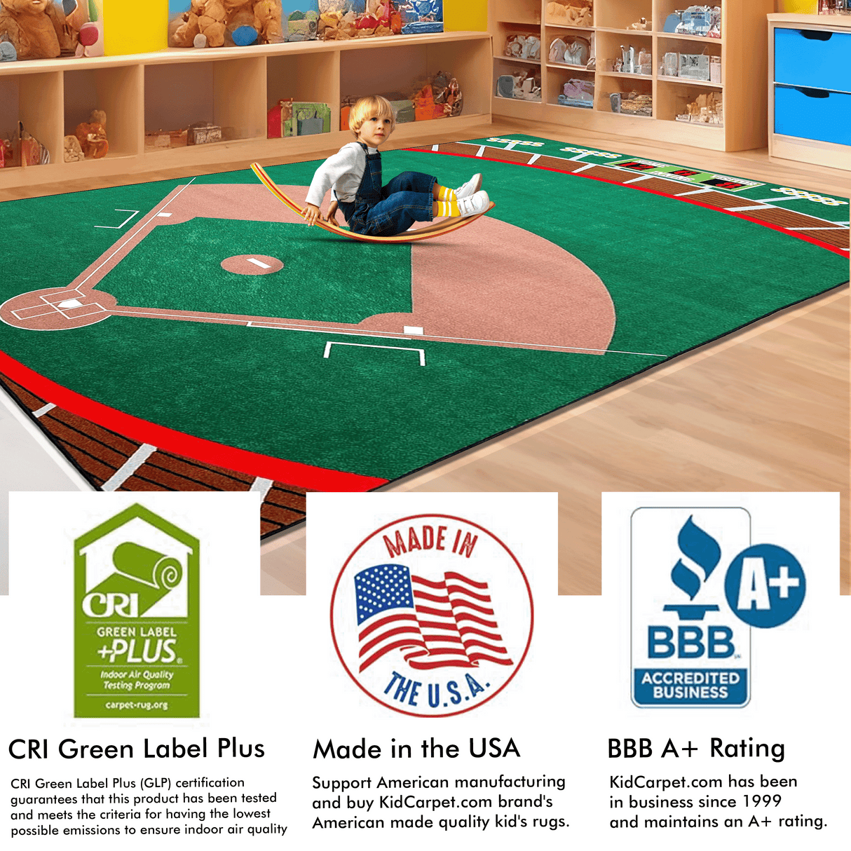 Baseball Stadium Rug