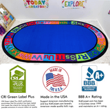 Alpha Circle Time ABC Rug With BRIGHT Colors