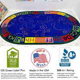 Alpha Dots Circle Time ABC Rug