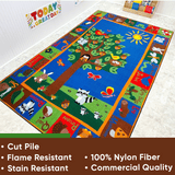 Forest Rug With Animal Alphabet