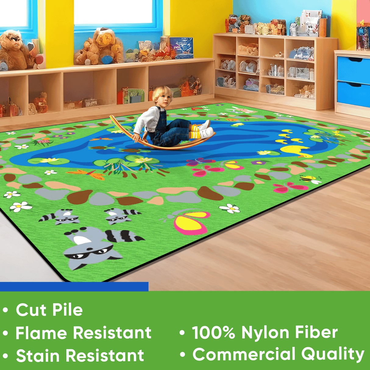 Nature All Around Us Kids Rug (small size)