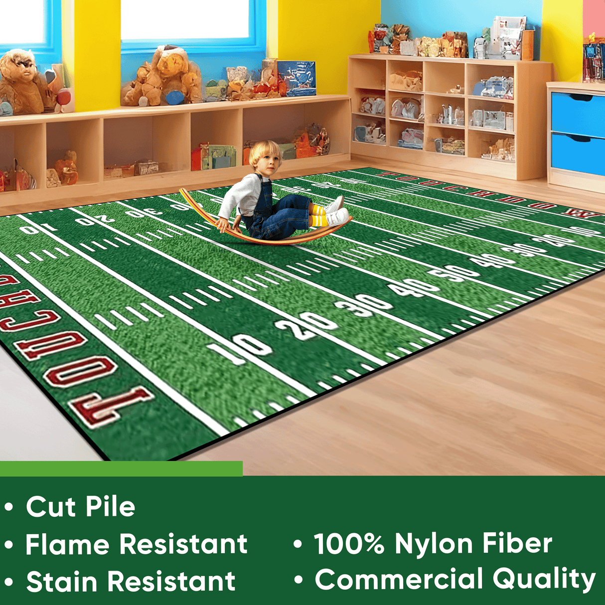 Football Field Rug