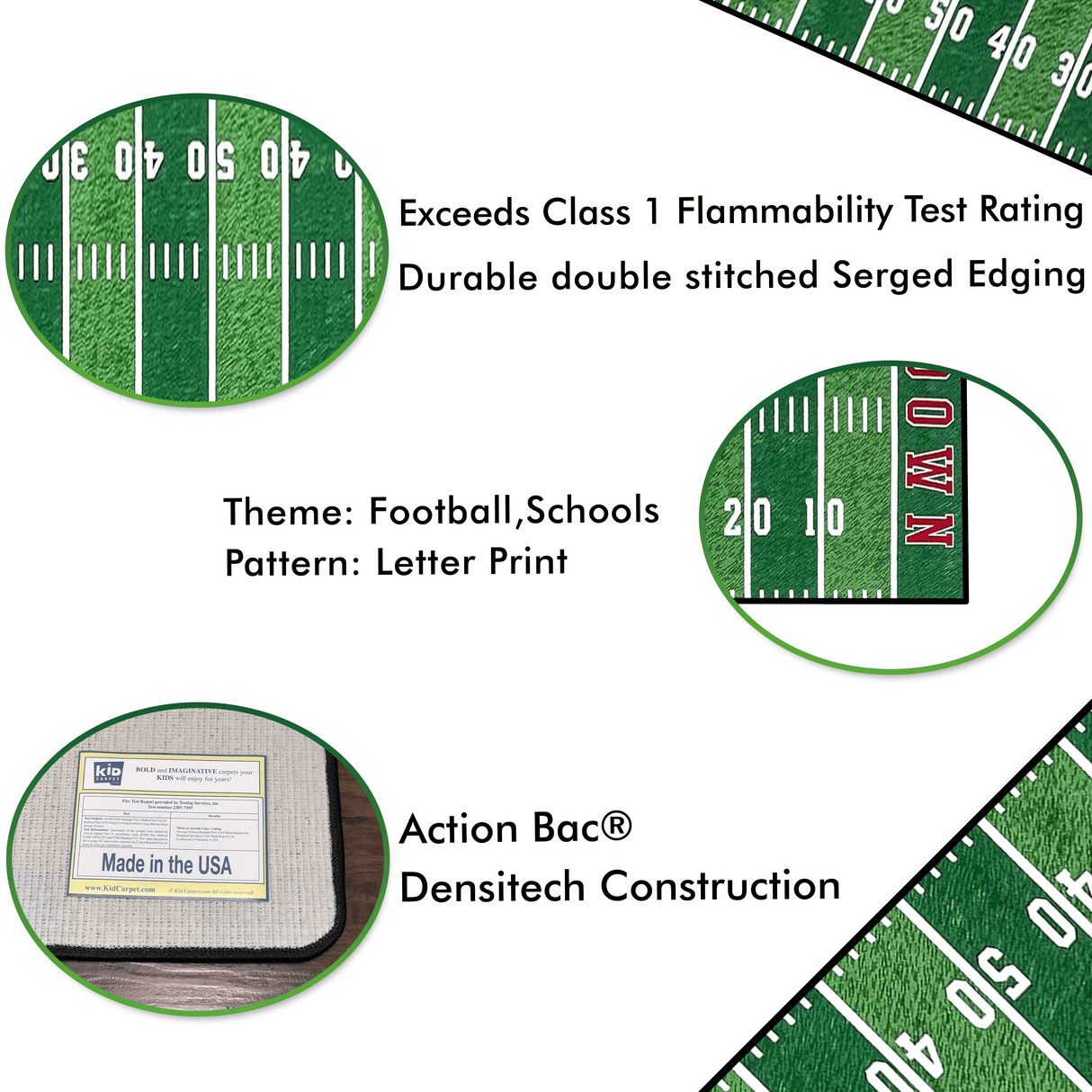 Football Field Rug