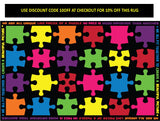 Pieces of the Puzzle Classroom Seating Rug 24 PRESALE!! (COMING IN STOCK SUMMER 2025) (Copy)