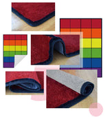 Rainbow Blocks Seating Rug 24