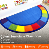 Colors Semicircle Classroom Rug