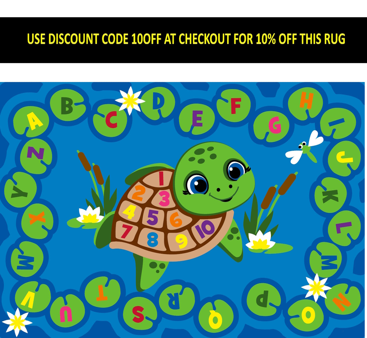 Turtle Pond Circle Time Rug PRESALE!! (COMING IN STOCK SUMMER 2025)