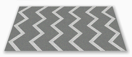 Chevron Kids Rug Grey on Grey - KidCarpet.com