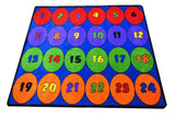 Seating Circles Classroom Rug With 24 Seats - KidCarpet.com