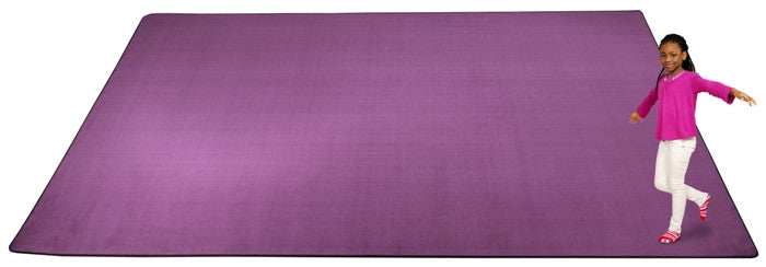 Kid-tastic Solid 30 oz. Purple Kids Rug - KidCarpet.com