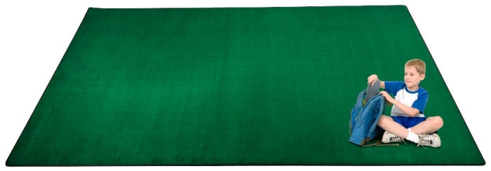 Kid-tastic Solid 30 oz. Green Kids Rug - KidCarpet.com