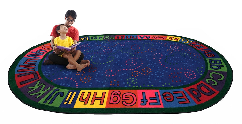 Alpha Dots Circle Time ABC Rug - KidCarpet.com