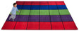 Blocks Seating Rug MULTI With 30 Squares - KidCarpet.com