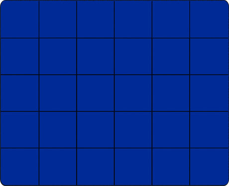 Blocks Seating Rug BLUE With 30 Squares - KidCarpet.com