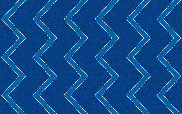 Chevron Kids Rug Blue on Blue - KidCarpet.com