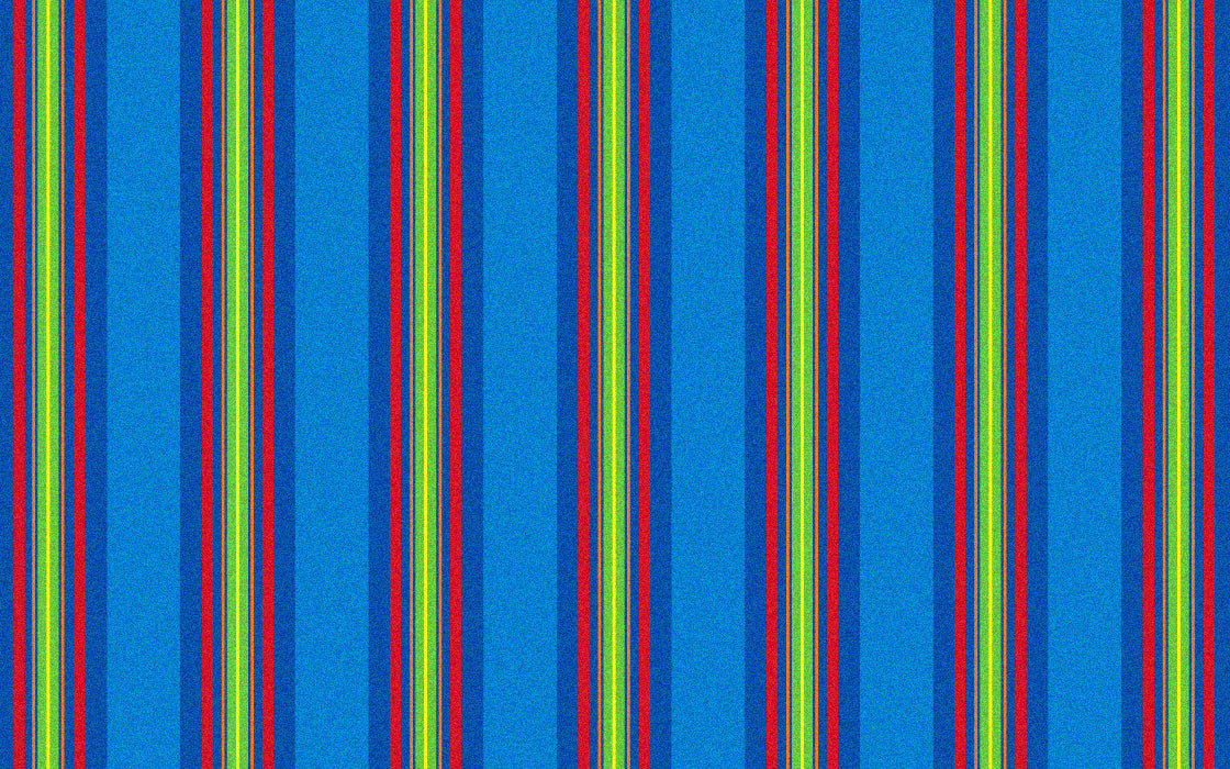 Classic Stripes Kids Rug Cool Blue - KidCarpet.com