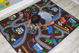 REVERSIBLE Kids Game / Country Roads Rug - KidCarpet.com