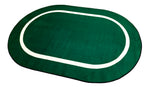 Montessori Classroom Rug Green With Creme Line - KidCarpet.com