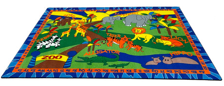 Animals at the Zoo Kids Rug