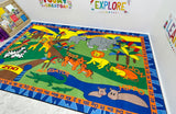 Animals at the Zoo Kids Rug