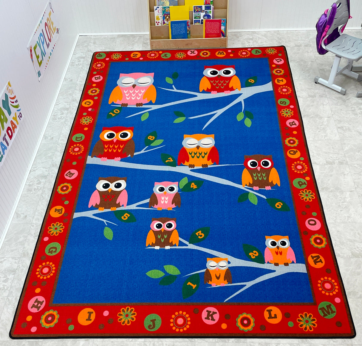 Hoot Hoot Owl Childrens Rug - KidCarpet.com