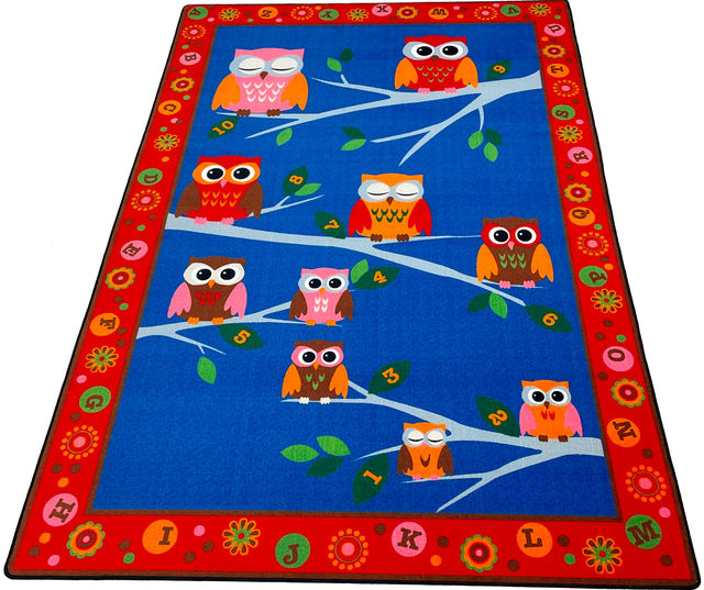 Hoot Hoot Owl Childrens Rug - KidCarpet.com