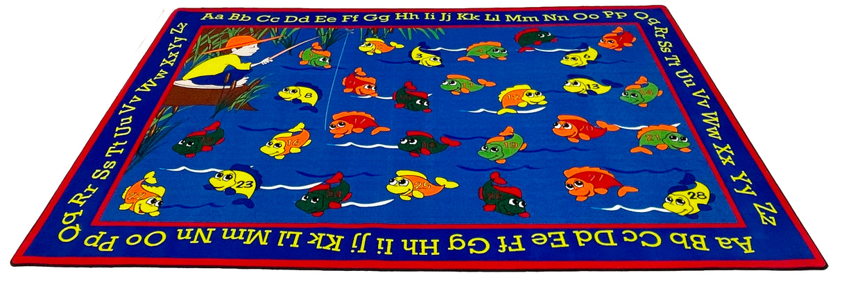 Lazy River Fish Rug - KidCarpet.com