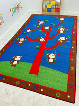 Ten Little Monkeys Rug - KidCarpet.com