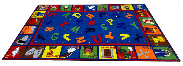 Bible Sunday School Rug With ABCs - KidCarpet.com