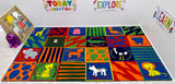 Bilingual Animals School Rug