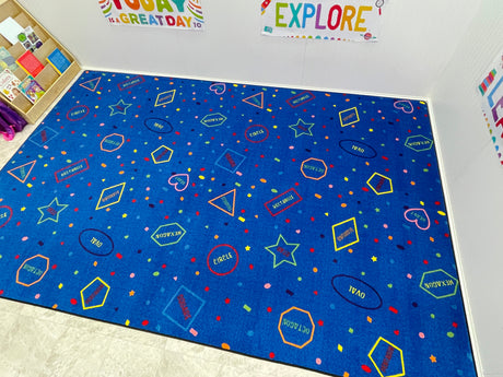 I Know My Shapes Children's Rug - KidCarpet.com