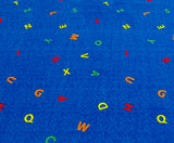 Scattered Letters Children's Wall to Wall Carpet - KidCarpet.com